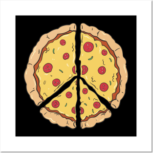 Peace Of Pizza Italian Food Lover Design Posters and Art